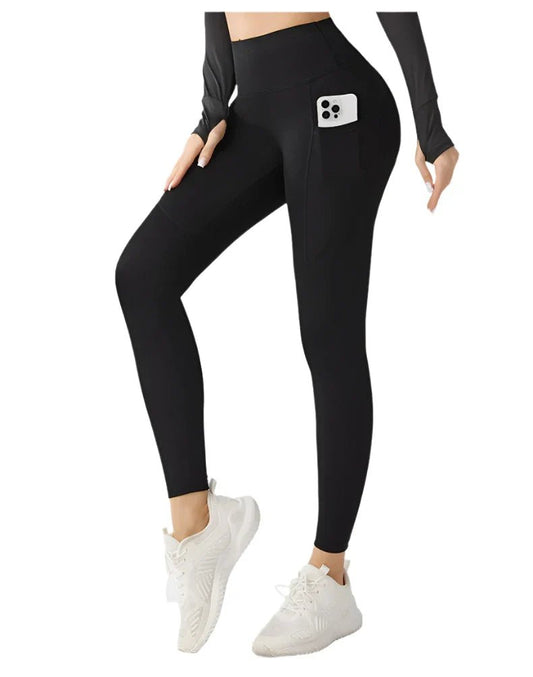 Misharen High - Waist Yoga Pocket Leggings for Women | Gym Pants | Workout & Sportswear | Stretchy | No Camel Toes, and Seamless Activewear | ملابس رياضية للنساء | بنطلون نسائي - Néctar