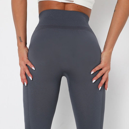 Women's Yoga Pants Push Up Workout Leggings Seamless Running Exercise Activewear Athletic Gym Tights High Waist Fitness Trousers - Néctar